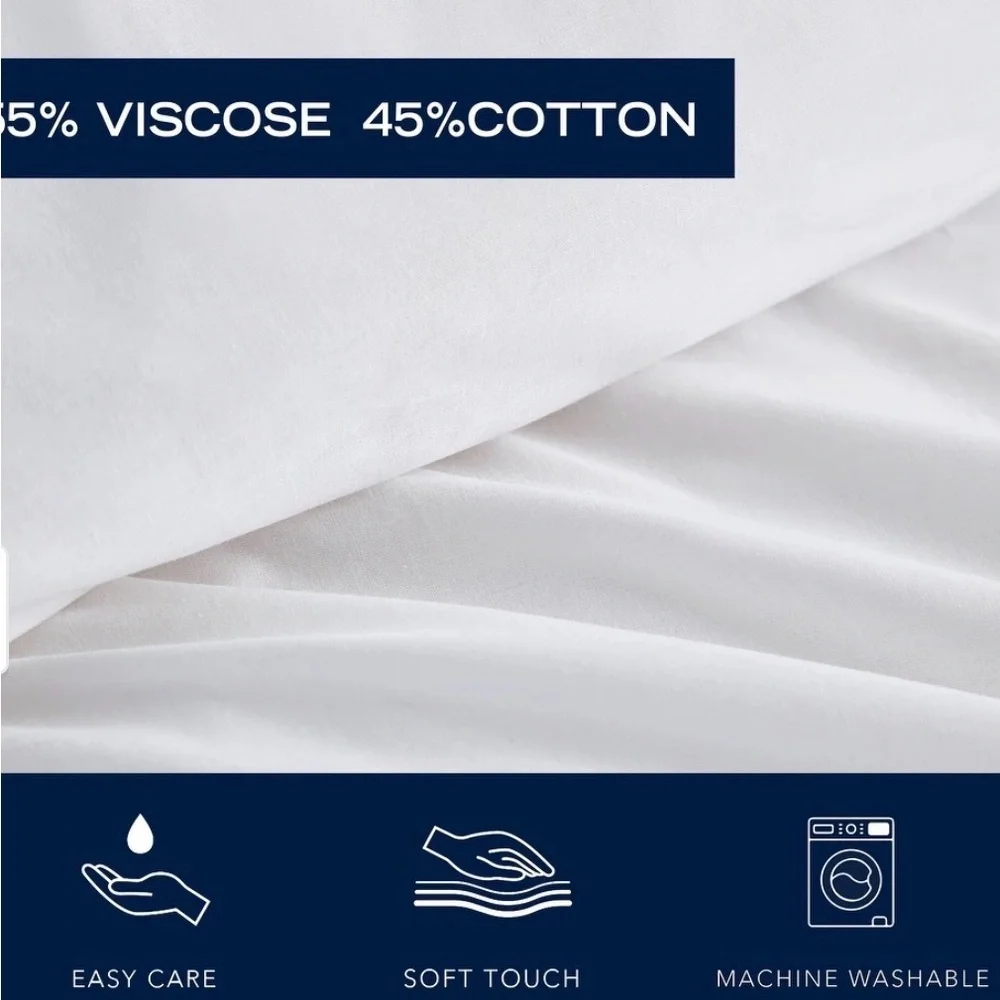 Nautica Alden Embroidered White Duvet Cover Set - Twin